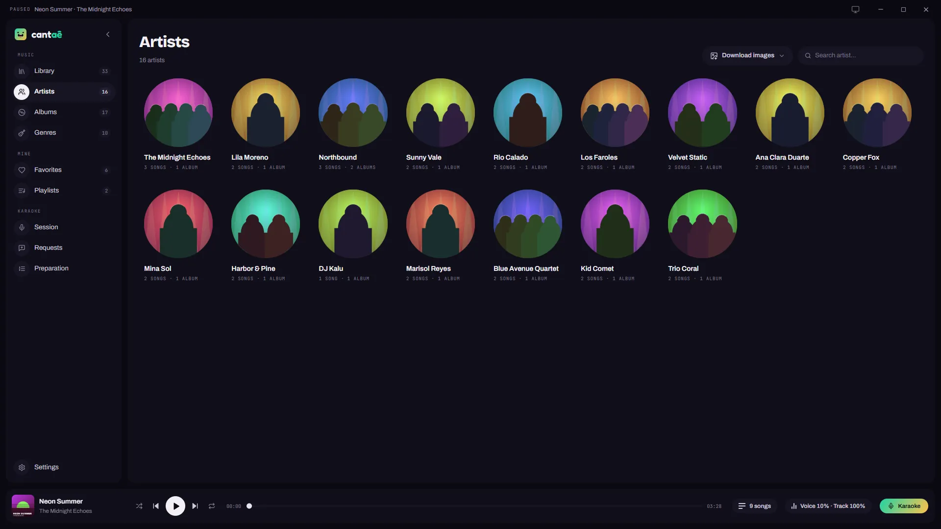 Artists: Artist photos found automatically.